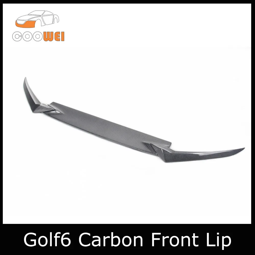 Передняя губа из углеродного волокна (3 шт./компл.) подходит для Volkswagen VW Golf 6 MK6 R20 |