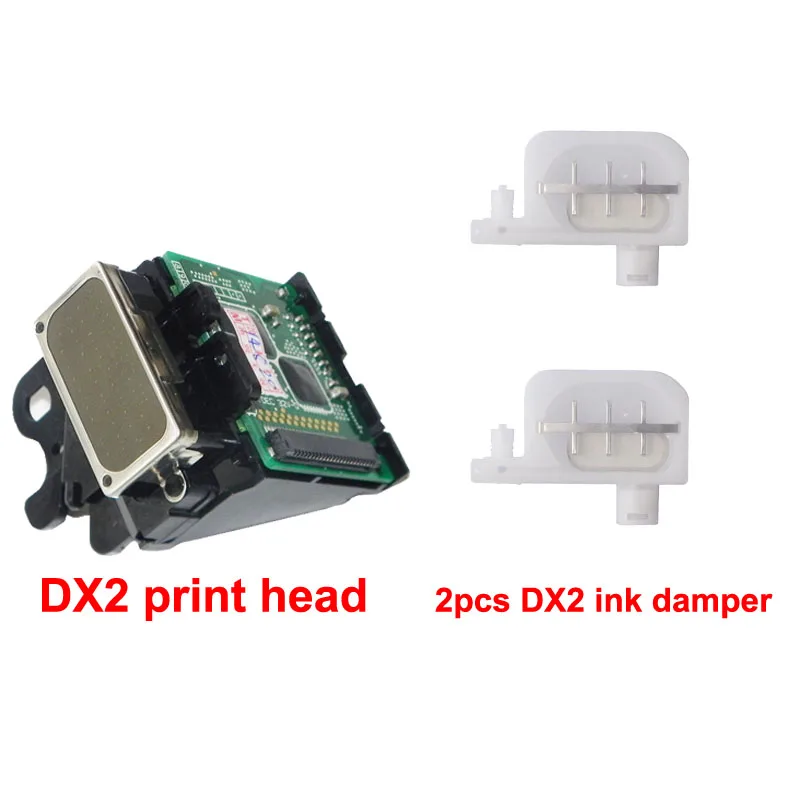 

DX2 Solvent print head with 2 pcs Ink Damper Free for Epson 1520k pro7000 3000 9500 for roland SJ500 SJ600 9000 nozzle Printhead