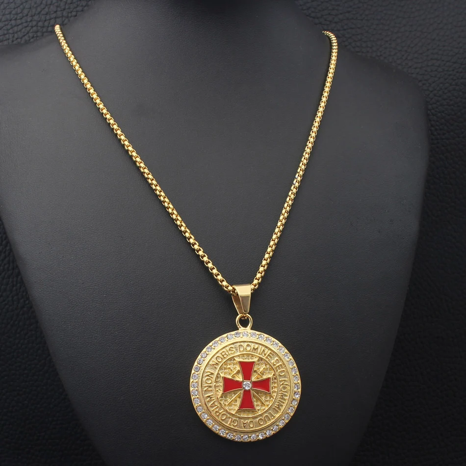 Колье Панк Золотой Крест Человек Аватар кулон 600 мм длинное ожерелье Модные