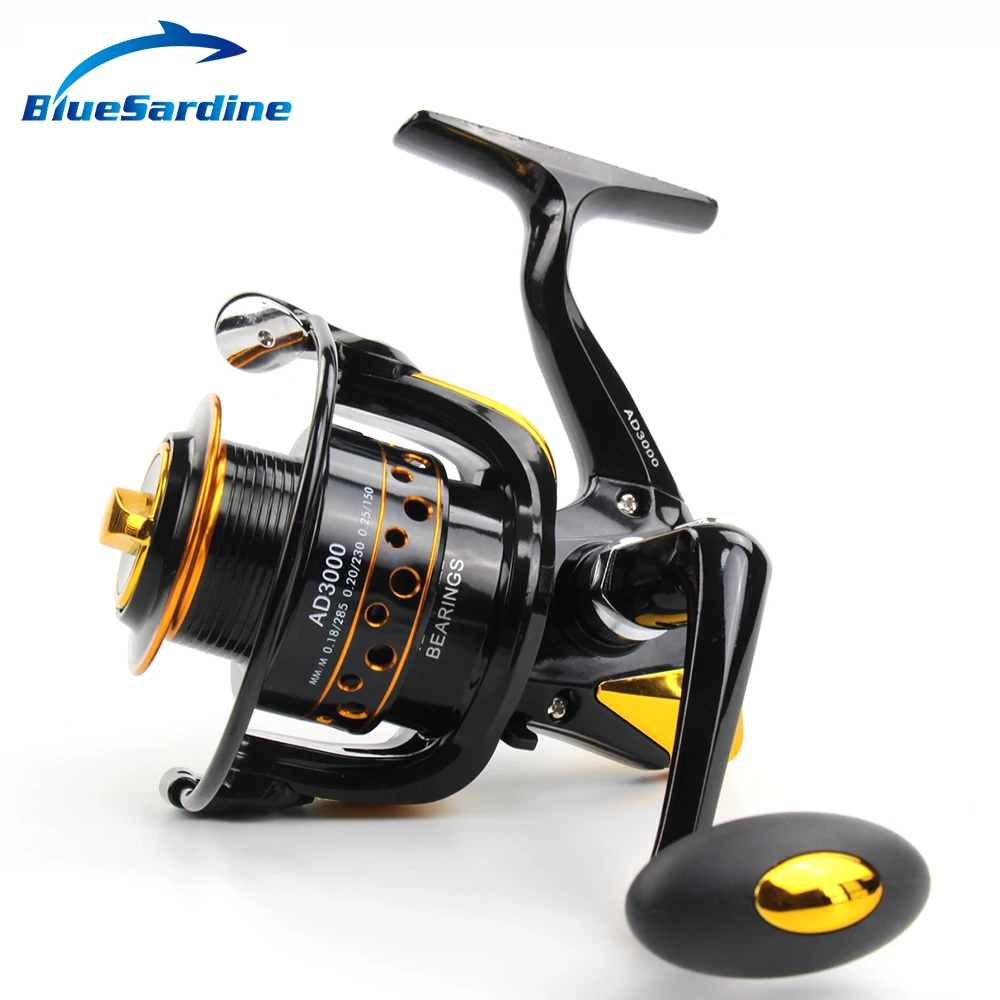 

New 12+1BB 5.5:1 Metal Spinning Fishing Reel Peche Fish Wheel Spinning Reel Fishing Tackle 2000 - 7000