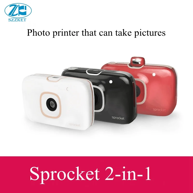 Звездочка 2 в 1 Polaroid camera photo printer два одном портативный карманный Bluetooth inkless принтер