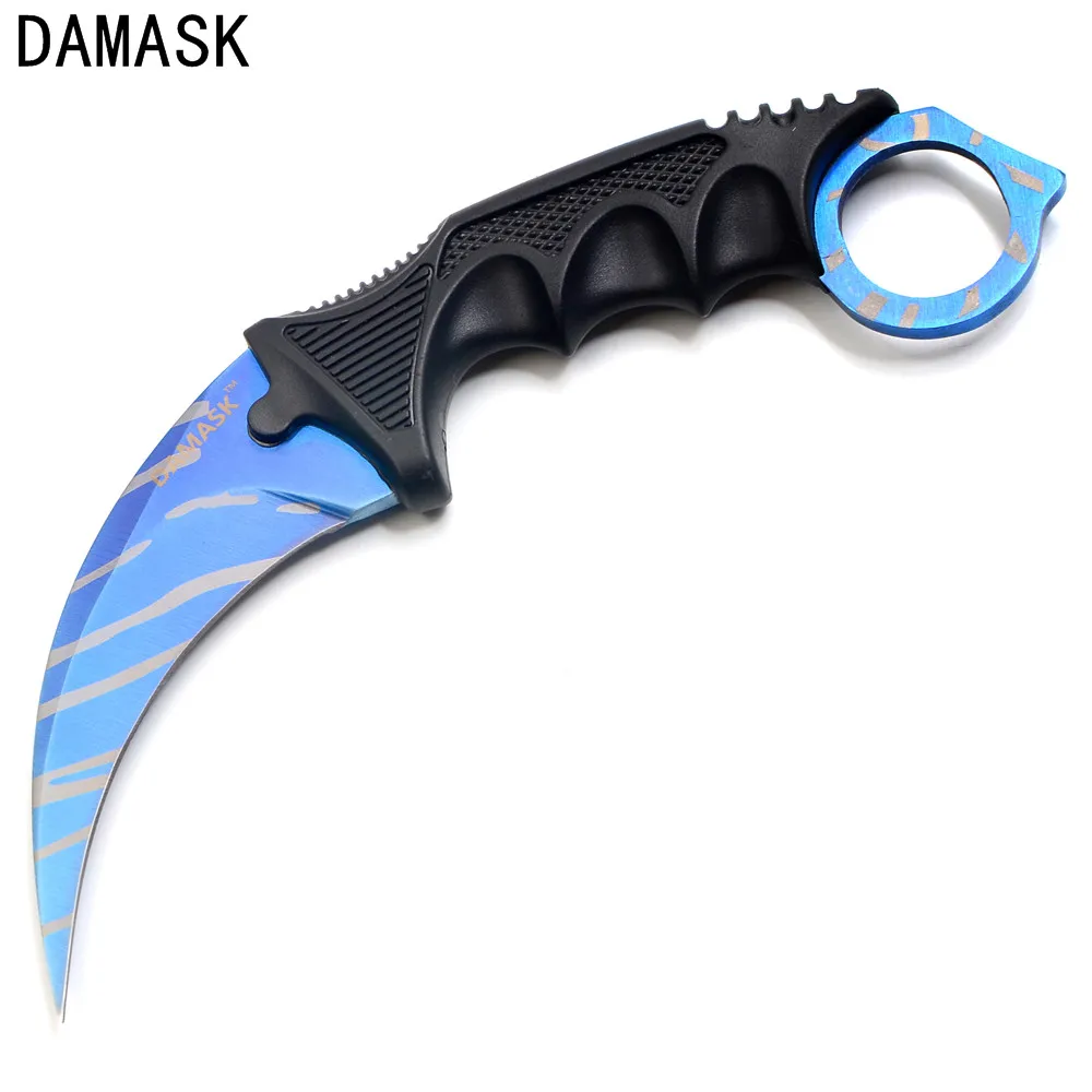 Дамасский Тактический Counter Strike CSGO Karambit нож открытый ExProring выживания Альпинизм