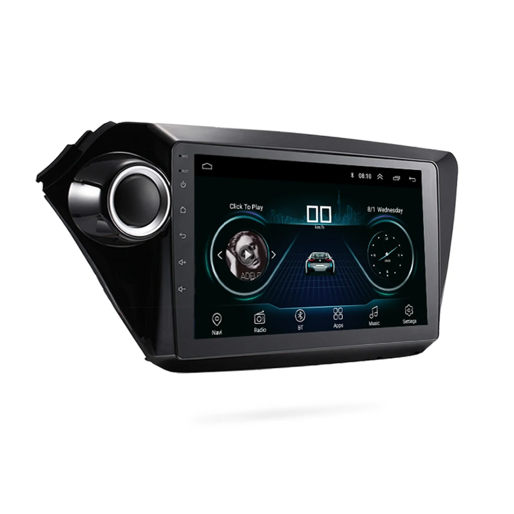 2din Android 8,1 wifi gps навигация автомобильная магнитола для Kia K2 Rio 2012 2013 автомобильный dvd-плеер Видео Стерео магнитофон