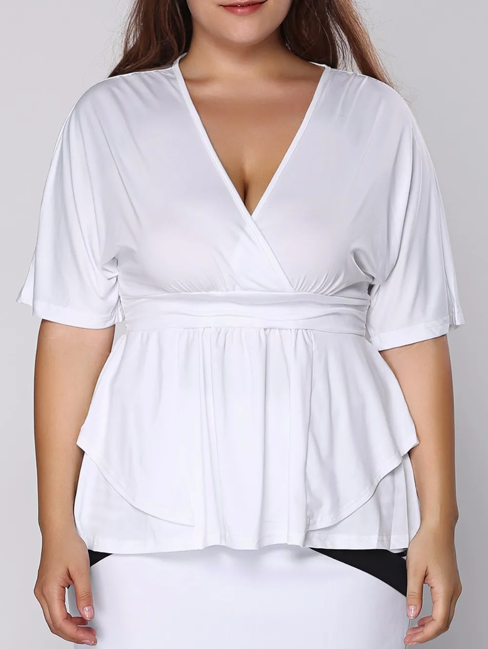 Blusa Feminina 2018 Плюс Размер Женская одежда сексуальные летние большие размеры блузки