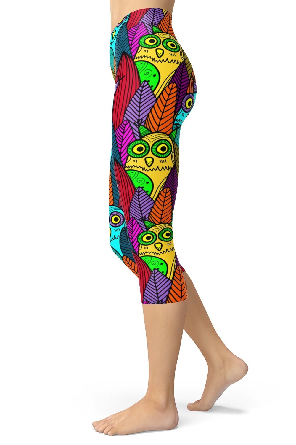 Женские Капри с принтом животных летние облегающие мягкие леггинсы для фитнеса