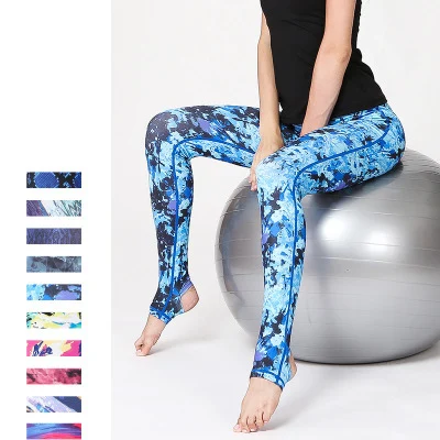 

Lady Yoga Leggings Gym Tights Fitness Women High WaistbYoga Pants Elastic Running Pants Workout Tights Sexy Female Pants