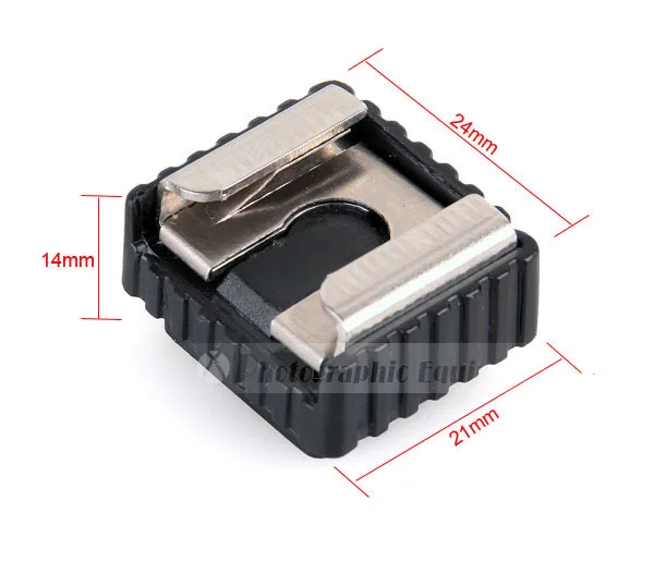 Держатель кронштейна адаптера вспышки камеры Горячий башмак 1/4 винт штатив