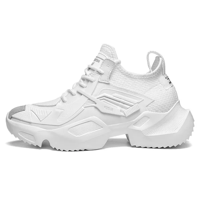 Новые весенние дышащие кожаные кроссовки для мужчин кроссовки легкие уличные прогулочные спортивные кроссовки мягкая подошва мужские красовки - Цвет: White