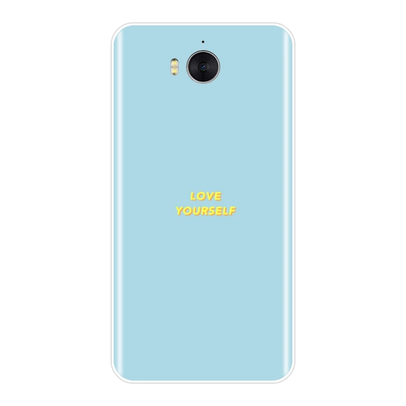 Чехол для huawei Y5 Y6 Y7 Prime 2018 Y9 2019 желтый Цитата Мягкая силиконовая задняя крышка Y3 2017