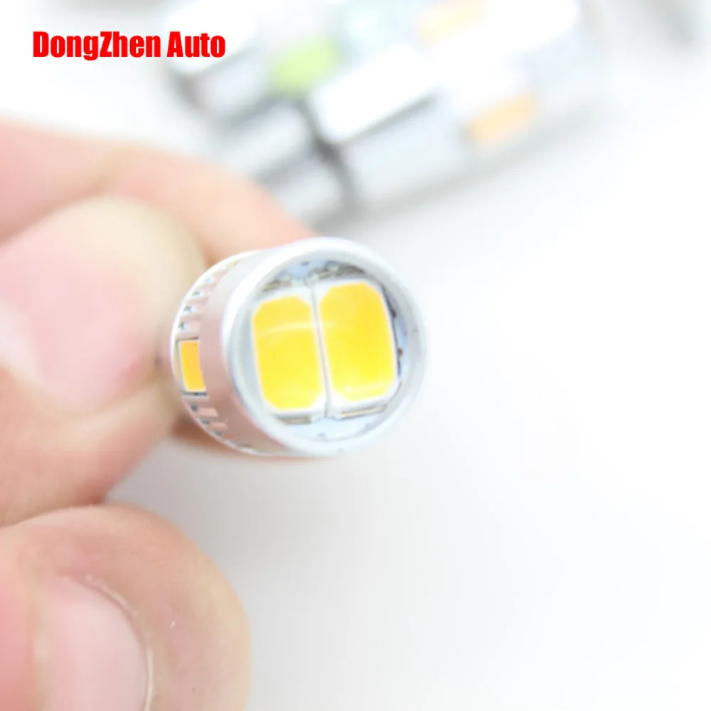 10X автомобиля T10 6 LED 5630 W5W просвет парковка Купол гирлянда Клин свет 5W5 горки