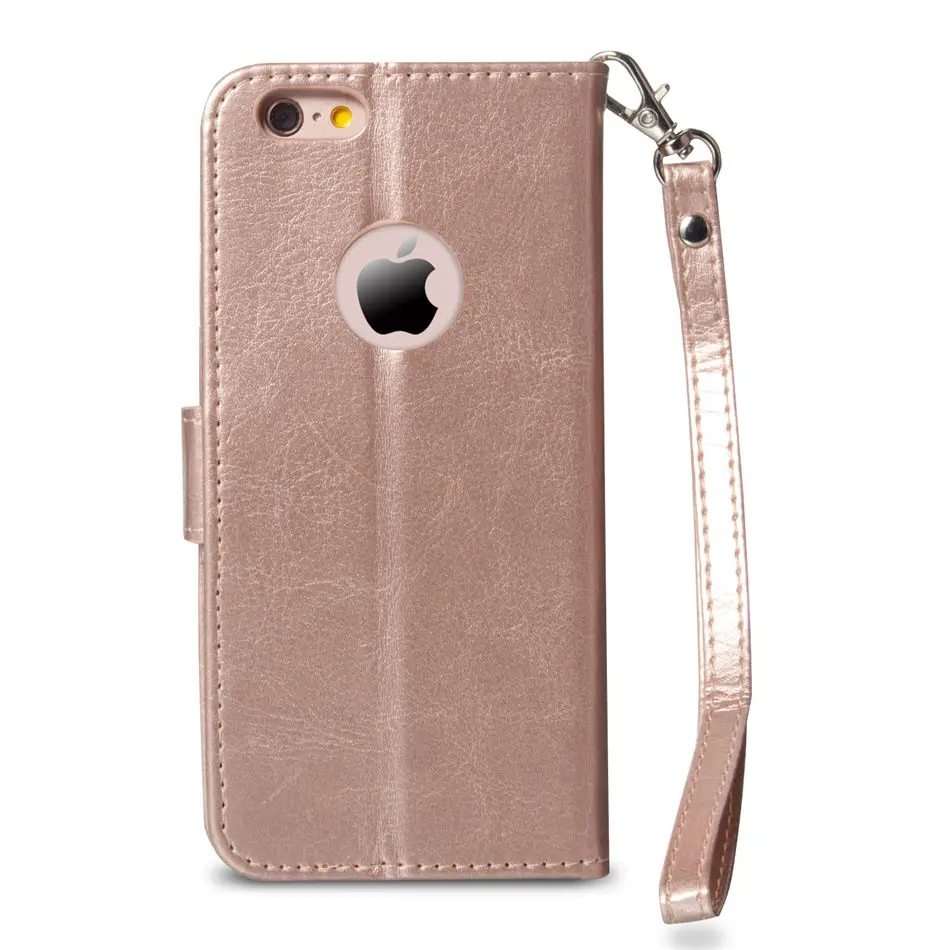 Чехол-книжка с бабочкой, кошкой, деревом для iPhone 8, 7, 6, 6S Plus, X, XR, XS, 11 Pro Max, бумажник из искусственной кожи, сумки для телефона, чистый цвет, DP06Z