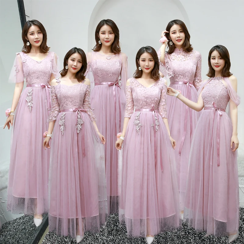 Серые короткие платья подружки невесты кружевные вечерние из тюля с круглым