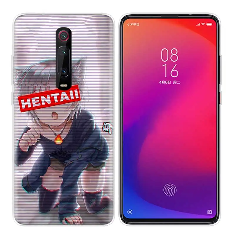 Силиконовый чехол для Xiao mi Red mi K20 Pro K20Pro Note 5 6 7 7A 6A mi A2 A1 8 Lite 9 S2 Pocophone F1 LEWD Sad аниме эстетический Senpai - Color: R-006