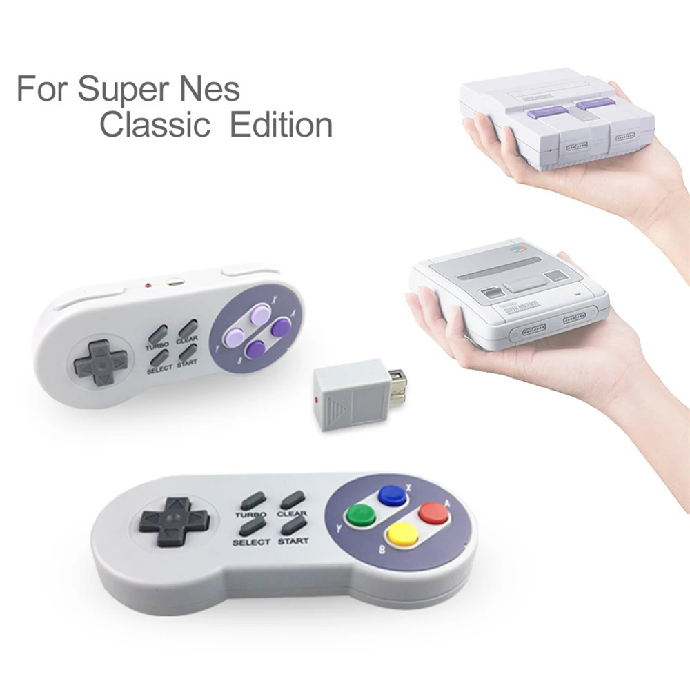 2 4G USB беспроводной Bluetooth геймпад для Super Nintendo NES SNES Классическая мини-версия игры