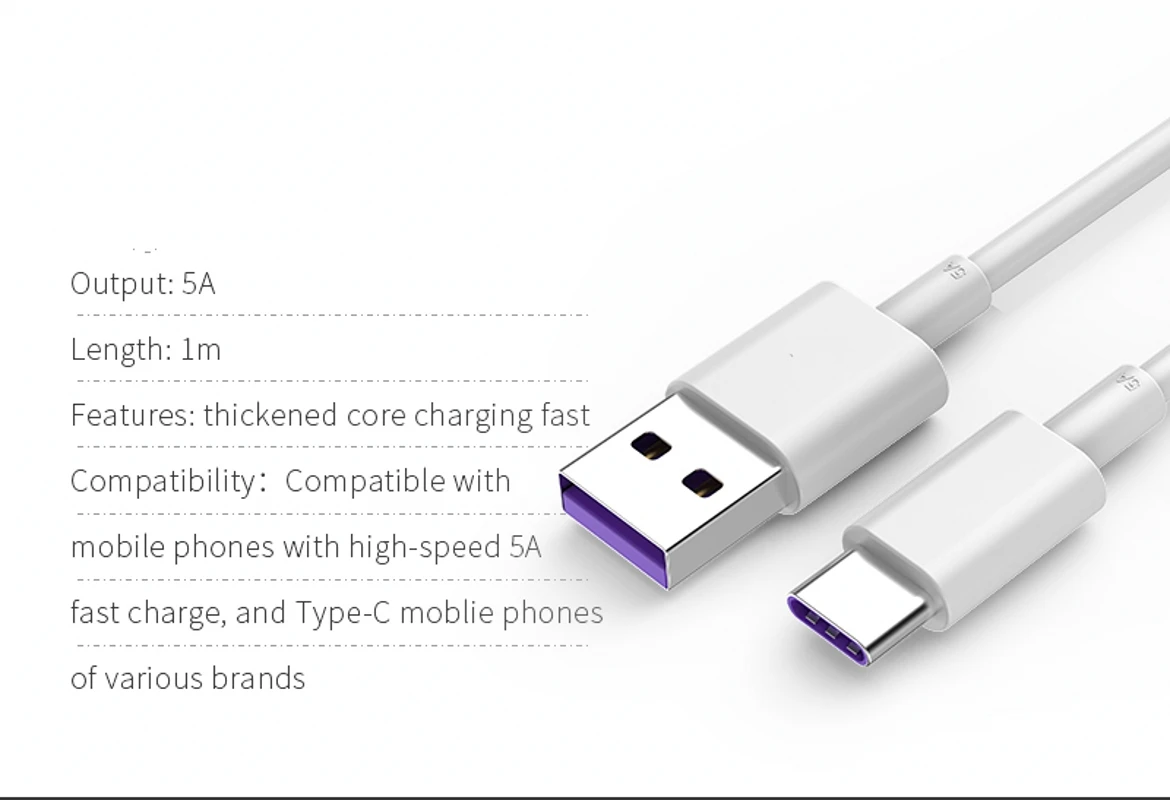 Кабель USB Type C 2128AWG 5A для быстрой зарядки и передачи данных|Компьютерные кабели