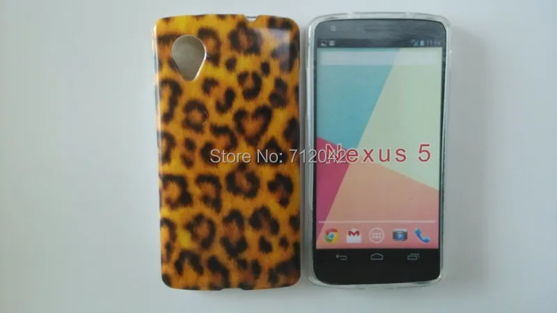 OEEKOI Модный мягкий гелевый Чехол из ТПУ с леопардовым принтом зебры для LG Google Nexus 5