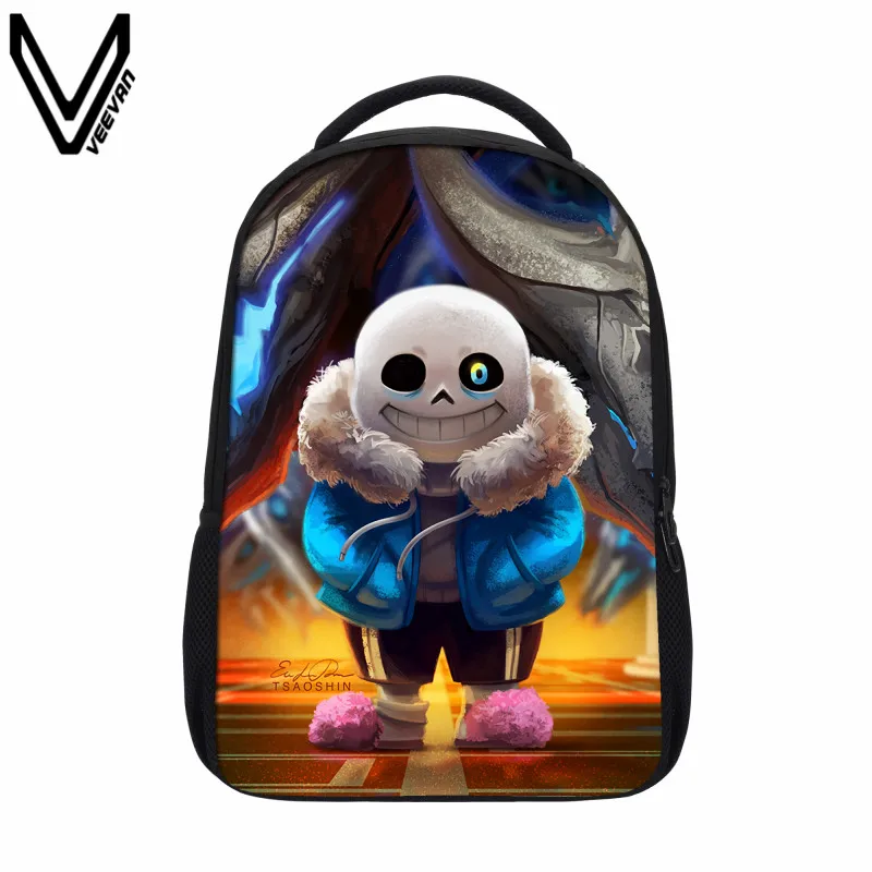 

VEEVANV 2019 Undertale Printing Backpack Boy Girls School Bags Sans And Papyrus School Backpacks Undertale Children Bookbag Gift