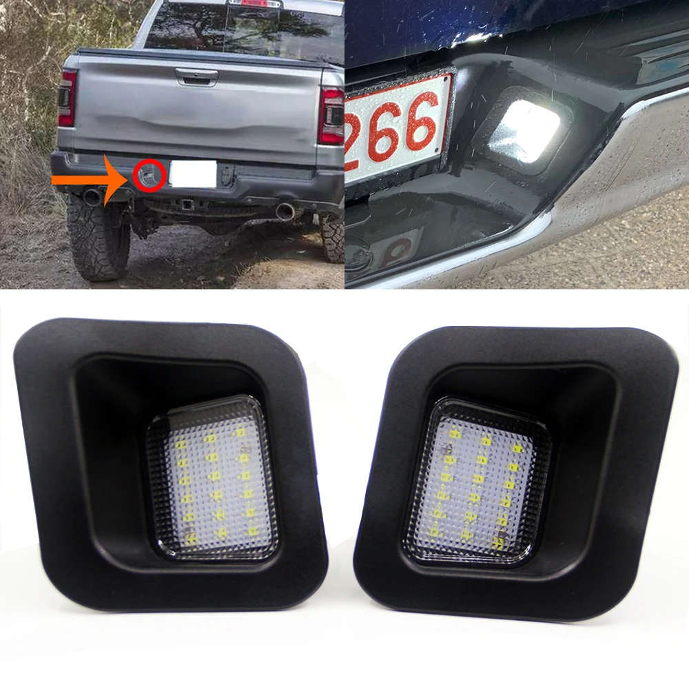 2 шт. Белый светодиодный автомобильный номерной знак фары прямая замена OEM для Dodge