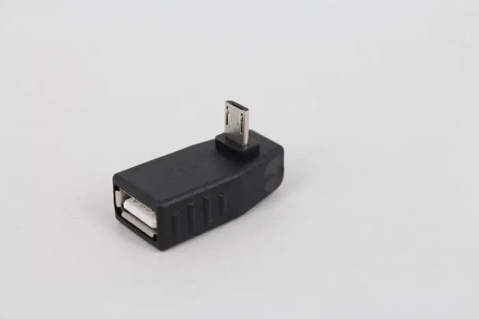 

Переходник с Mini USB «папа» на USB «Мама» под углом 90 градусов