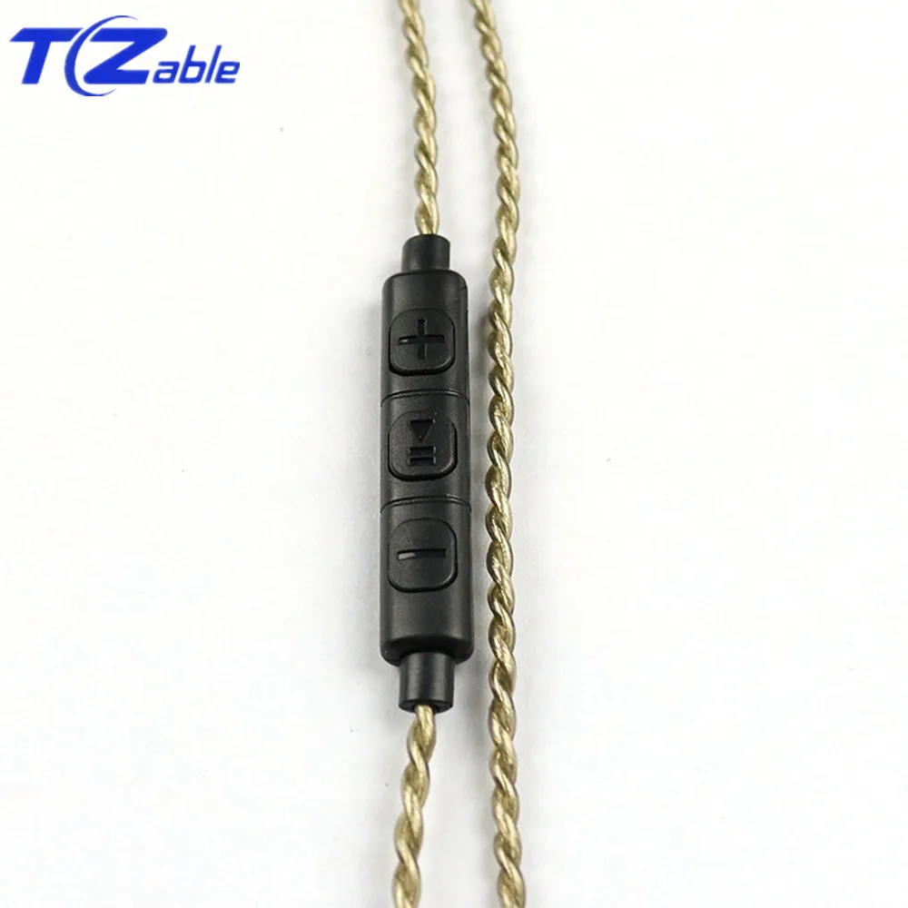 AUX 3,5 мм аудио кабель HiFi кабель для наушников С микрофоном для A2DC Pin ls50 ls70 ls200 ls300 e40 e50 кабель для обновления наушников «сделай сам»