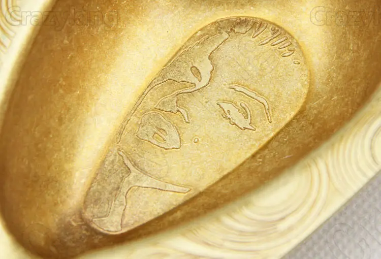 Jifeng Чистая медь минима винтажная пепельница для сигар Показать Стенд Cohiba - купить