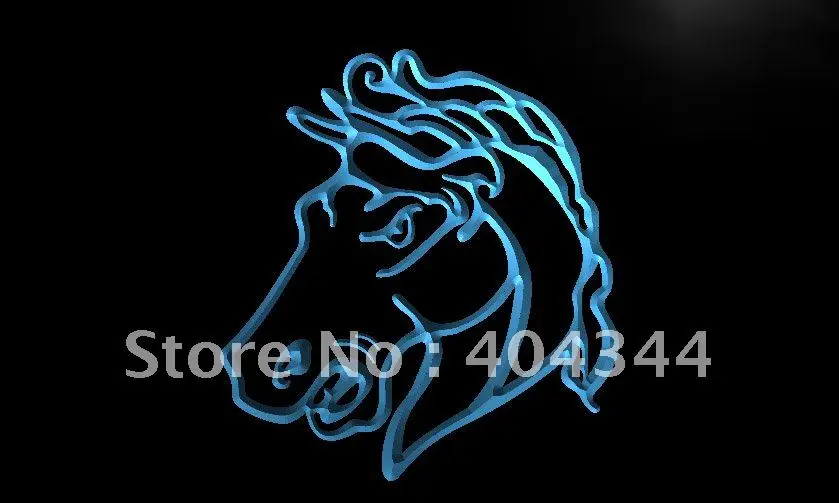 

LB442- Horse Head Display LED Neon Light Sign home decor crafts