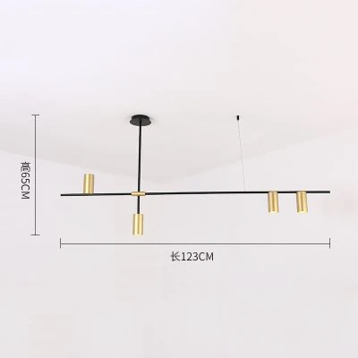 Scandinavian Post-modern LED Ceiling Chandeliers Lighting Creative Designer Hanging Lamp Dining Room Living Room Coffee Lustre - Цвет абажура: Gold 4Heads