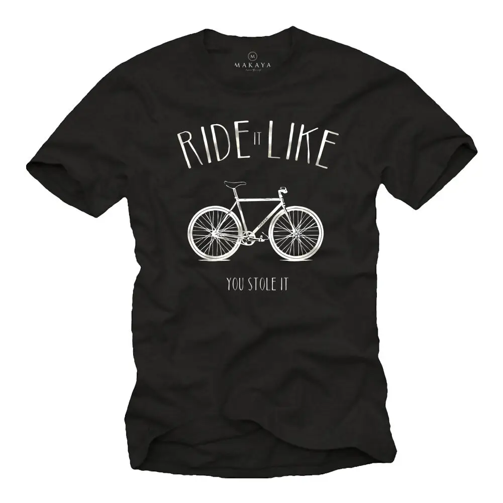 Мужская футболка с гоночным велосипедом FIXIE BIKE-футболка коротким рукавом