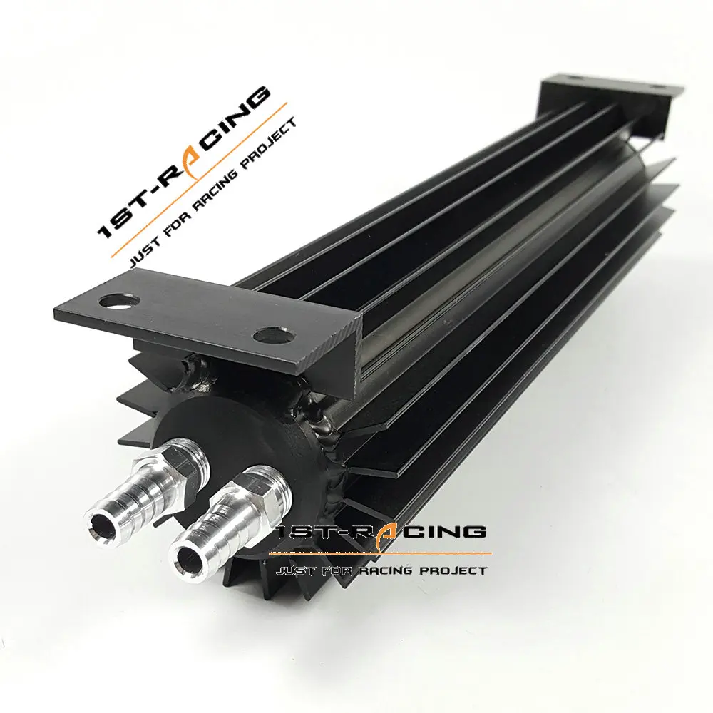 Универсальный 12 дюймовый масляный радиатор с двойными проходами из серебристого