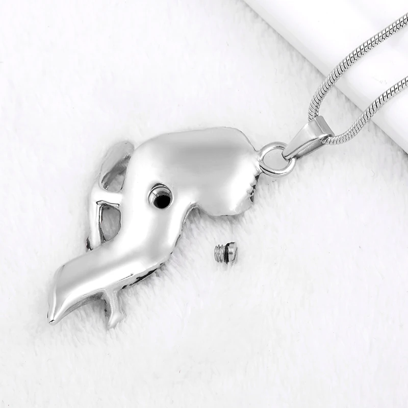 Ijd9757 кулон кремационной урны ожерелье тень черное животное урна памятный сувенир