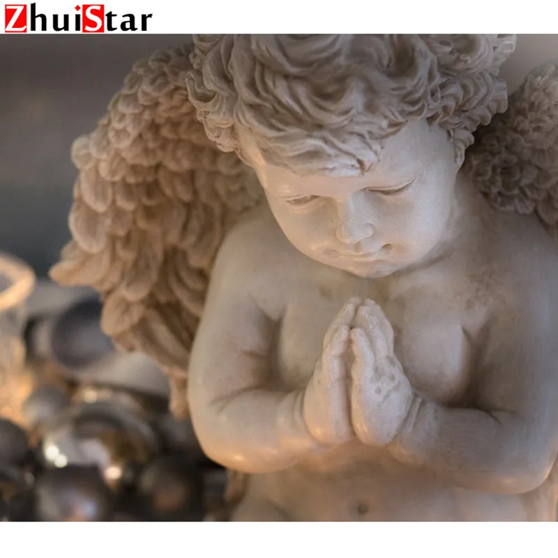 

DIY 5D Diamond Embroidery Crystals Diamond Mosaic angel Picture Square Rhinestones Diamond Painting Cross Stitch LWR
