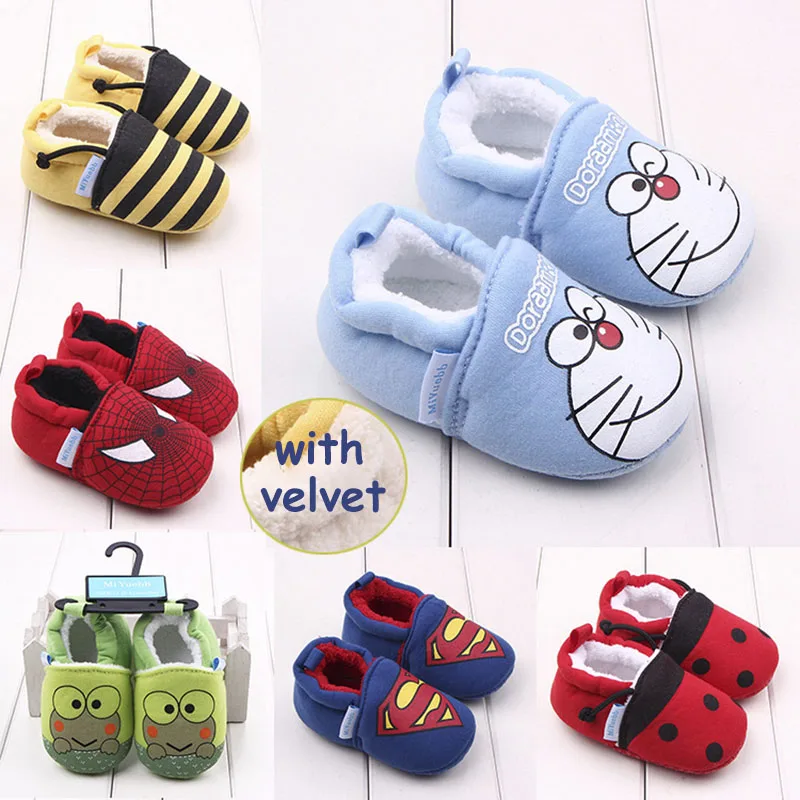 Winter New Baby Velvet Shoes Boys Girls Soft Warm Cartoon First Walkers Kids Children Cute Non-Slip Infants Newborn |
