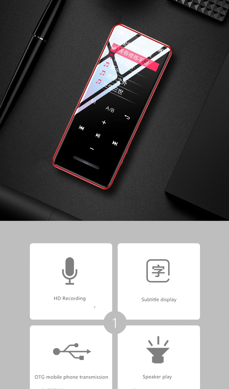 X5 Bluetooth MP3 MP4 музыкальный плеер hifi спортивный Walkman рекордер видео изображение вид динамик Дети обучения сенсорный экран walkma
