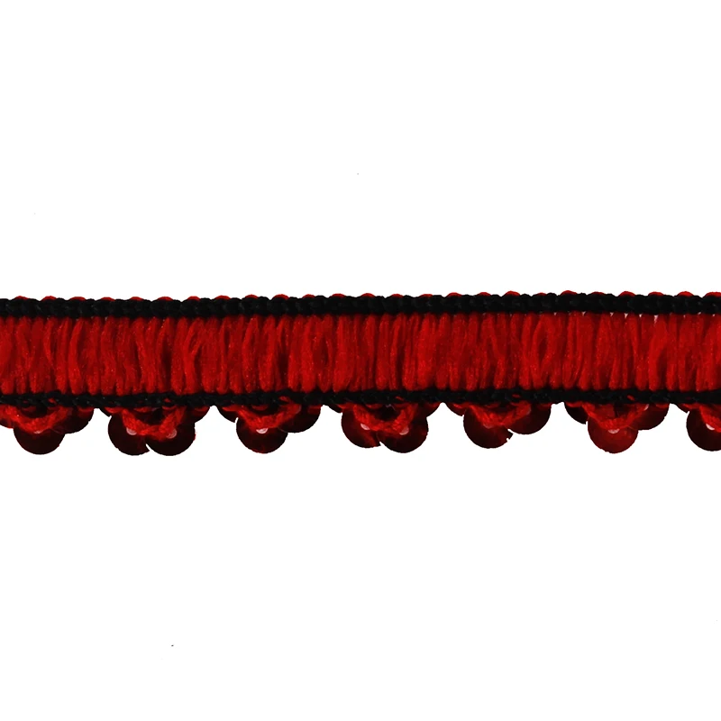Лента кружевная эластичная с блестками 13 мм 90 ярдов 1 ряд | Дом и сад