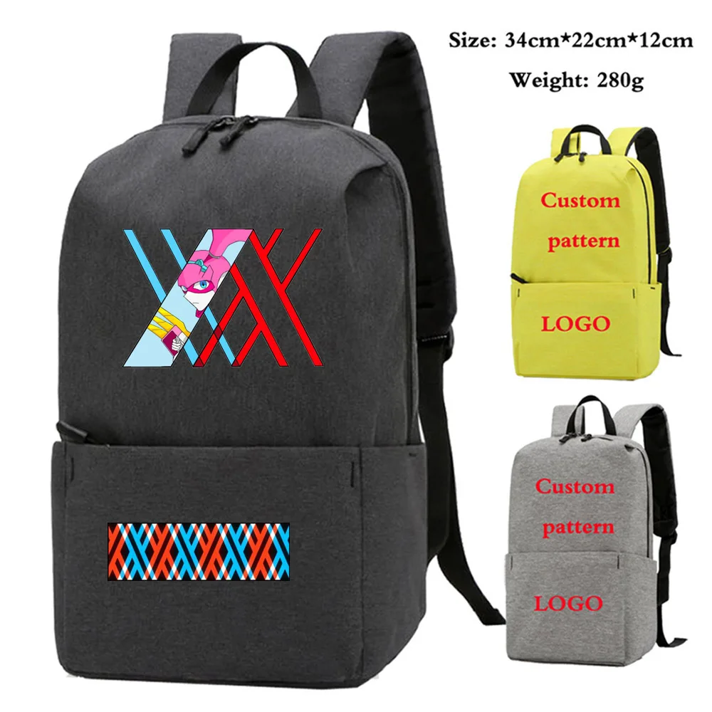 

anime DARLING in the FRANXX Backpack women Leisure bag Student School Bags Teenagers Kids Bag nylon Laptop knapsack