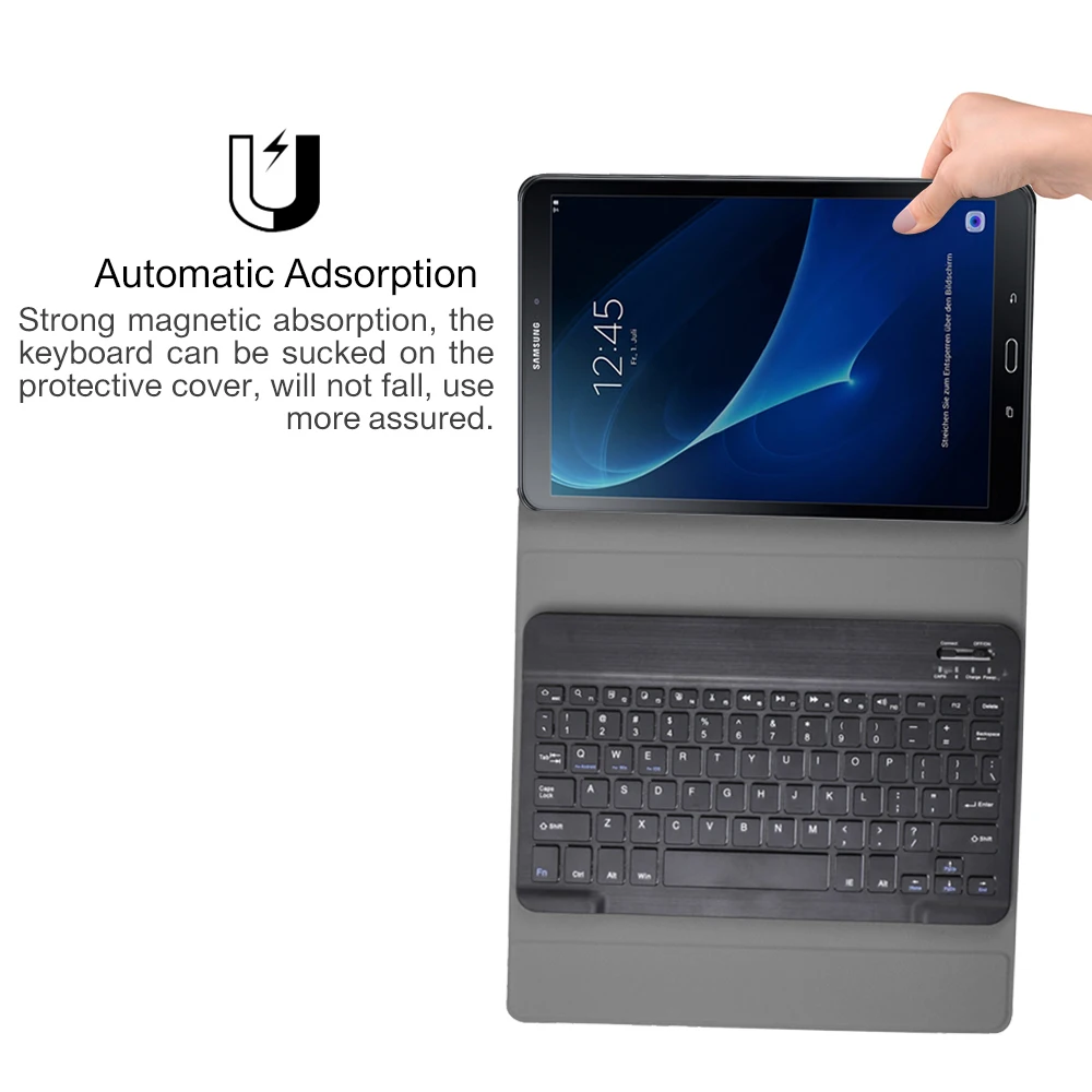 Ходунки Bluetooth клавиатура чехол для Samsung Galaxy Tab A 10 1 T580 T585 планшет съемный SM T585|Чехлы
