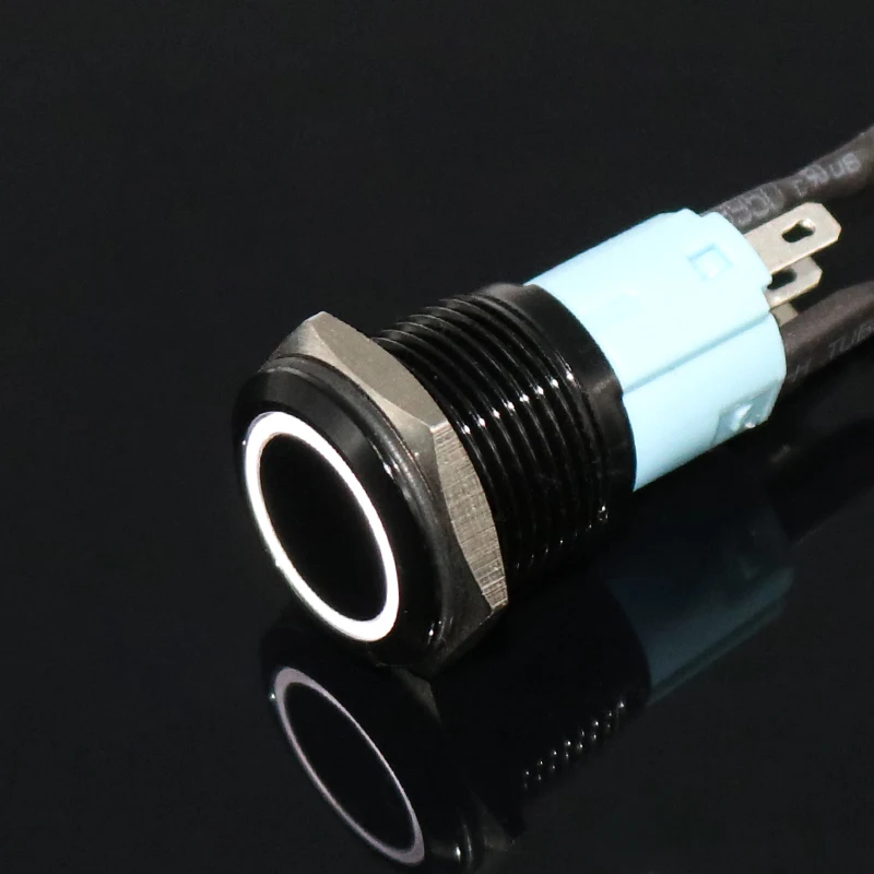 Светодиодный металлический кнопочный переключатель со светодиодной