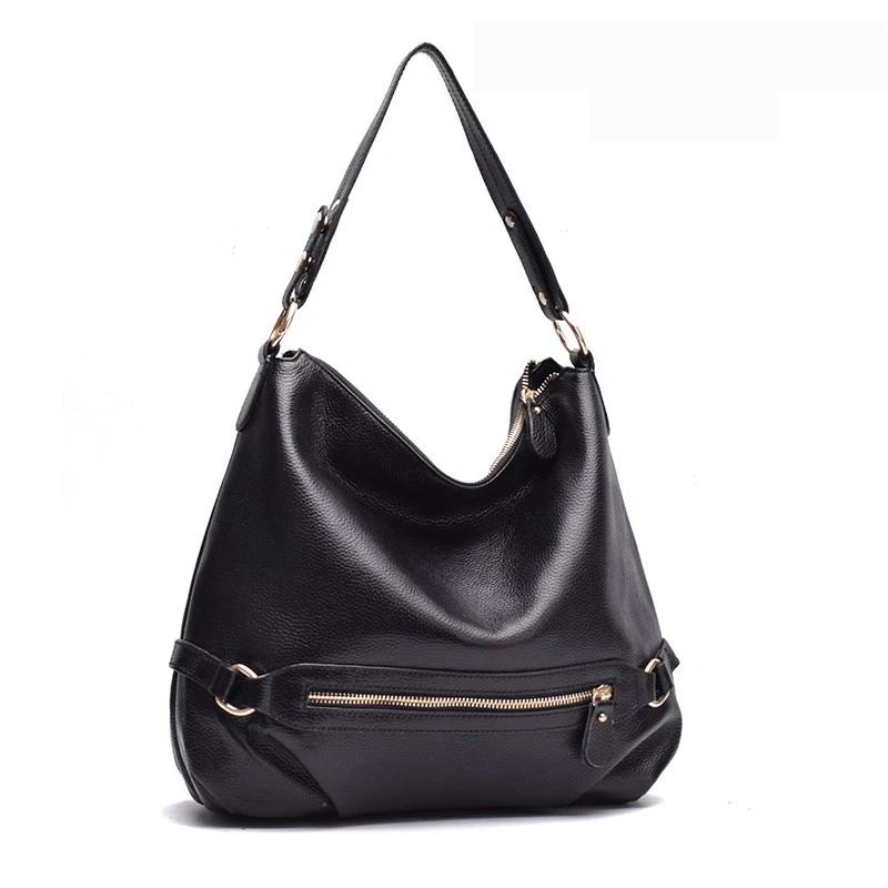 

Сумка Хобо женская из натуральной кожи, саквояж на плечо, большой мешок для покупок, роскошный модный тоут через плечо