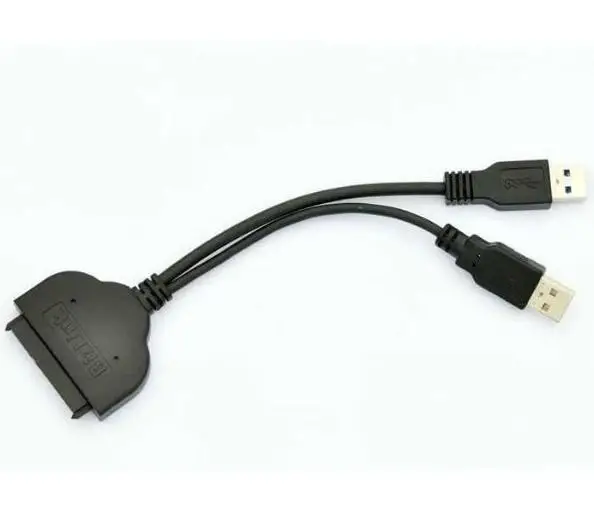 USB3.0 A Male to 7+15 Pin SATA Adapter Converter Data Cable with USB 2.0 Power Lead Cord For Laptop 2.5&quot Hard Drive HDD SSD |