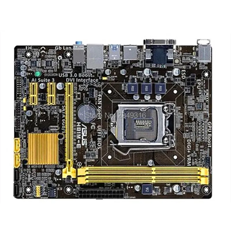 Для ASUS H81M E оригинальная материнская плата разъем LGA 1150 DDR3 H81 SATA3 USB3.0 рабочего