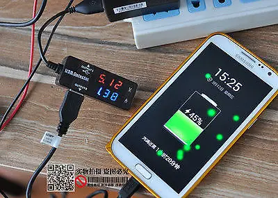 2-в-1 3A USB-детектор зарядного устройства цифровой светодиодный вольтметр