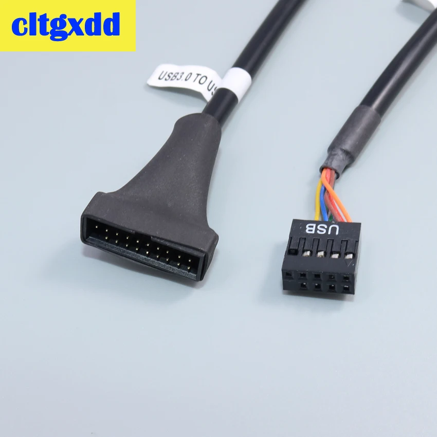 Cltgxdd 19/20 Pin USB 3 0 гнездо до 9 2 штекер материнской платы адаптер кабель | Компьютеры и