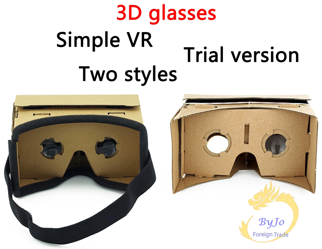 

Virtual Reality Glasses Google Cardboard 3D Glasses VR Box Movies for iPhone 5 6 7 SmartPhones