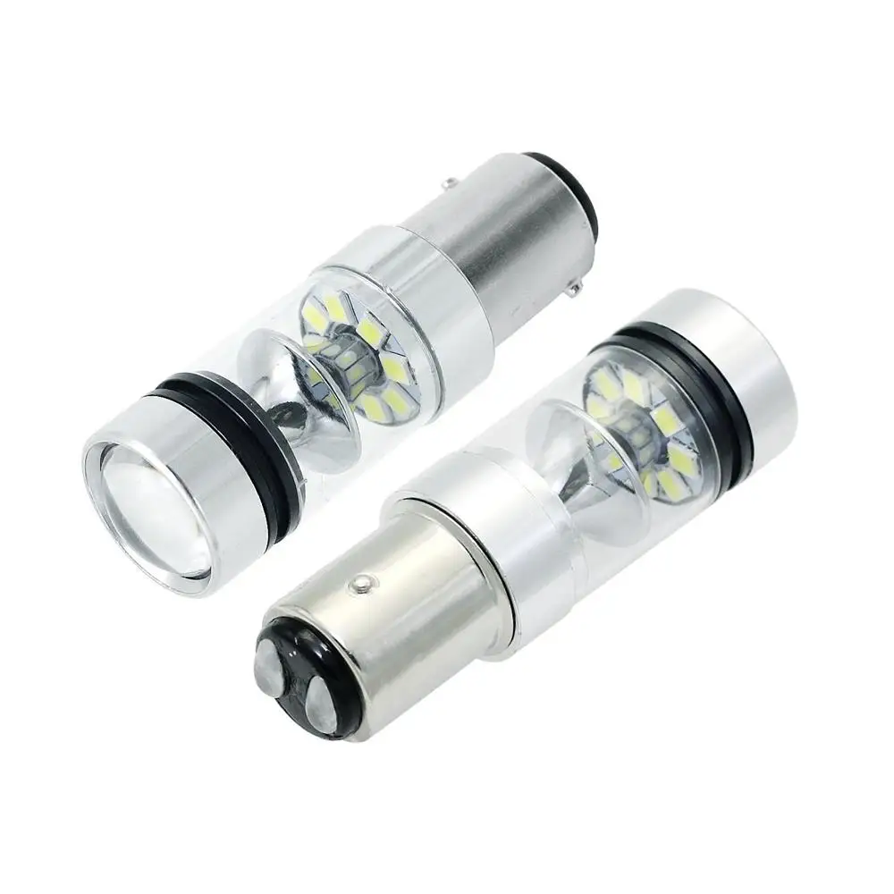 2 шт. 1157 BAY15D P21/5 Вт Светодиодный светильник 12 В 3030 SMD 20 светодиодный s автомобильный резервный обратный светильник противотуманная фара DRL светильник s