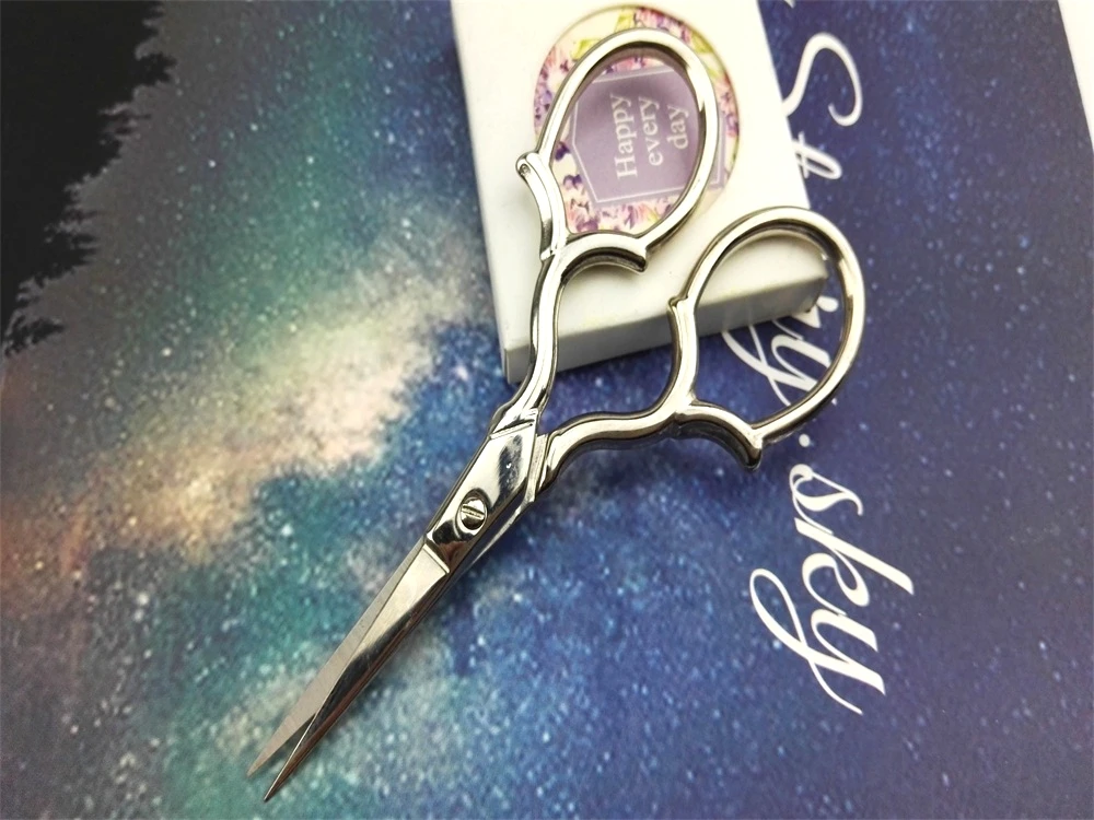 2015 мода творческие посеребренные швейные ножницы старинных судов главная DIY