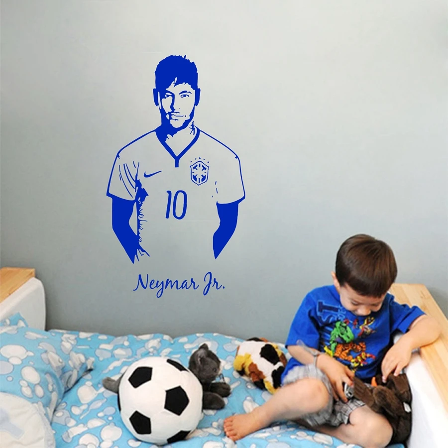 Детская Наклейка на стену в виде футбольного игрока|stickers wings|stickers stonessticker decor |