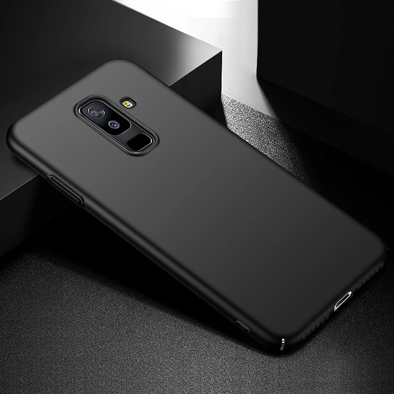 YonLinTan Coque чехол для samsung galaxy A6 A 6 A6S Plus Жесткий ПК на роскошный простой, матовый Защитная задняя панель для телефона Etui