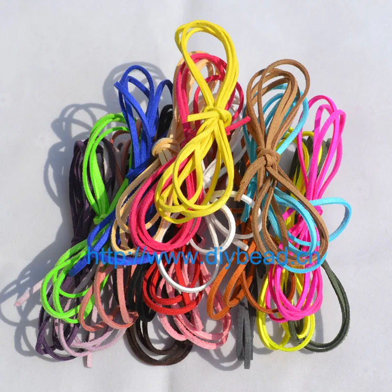 2 5 мм замшевые плоские кожаные шнуры браслет искусственные бархатные шнурки