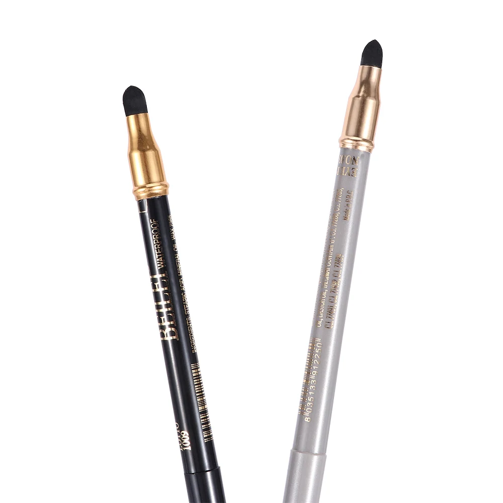 Hot Sale 2 In 1 Eyeliner Eye Shadow Pen Sponge Waterproof Eyeliner Pencil Eye Shadow Liner Makeup Pen Cosmetic Makeup Tools