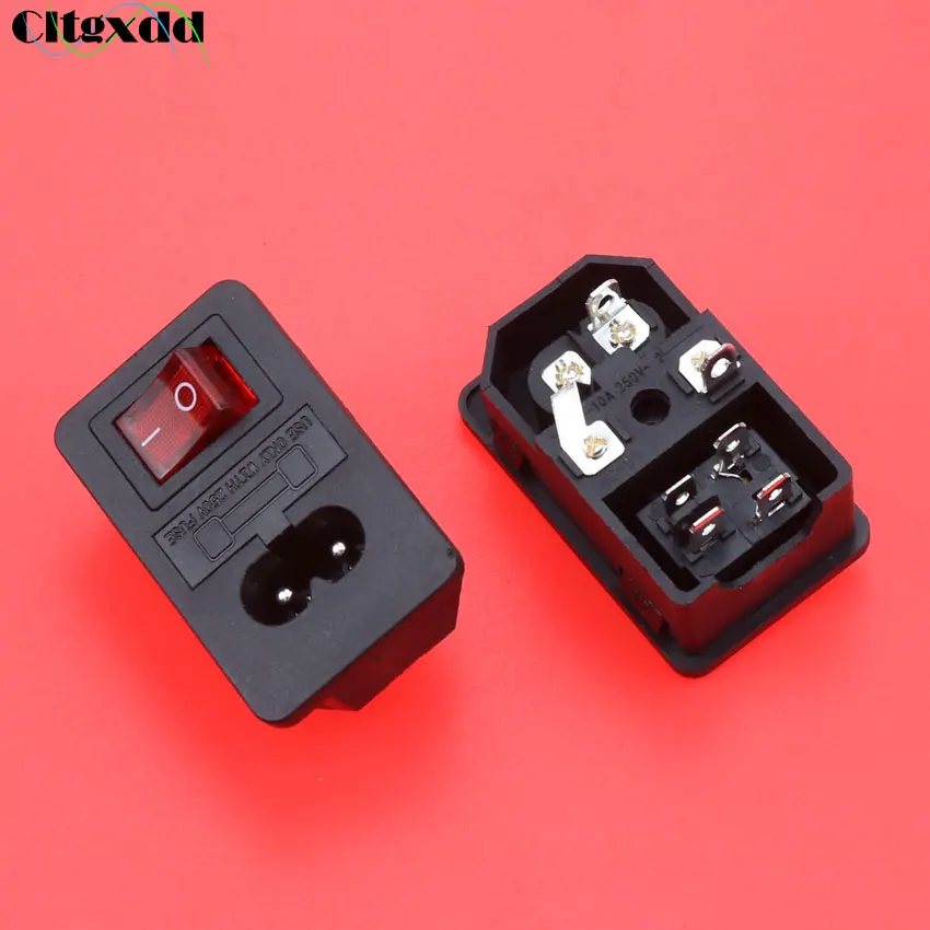 Электрическая розетка Cltgxdd 1 шт. 250 В переменного тока 10 А IEC 320 C8 штепсельная вилка